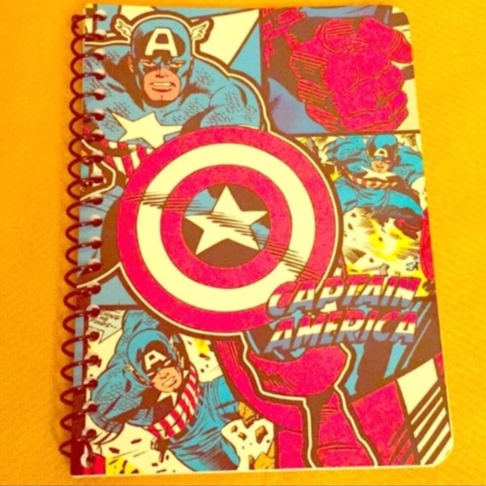 🇺🇸ONLY 1! Marvel Captain America Notebook🇺🇸